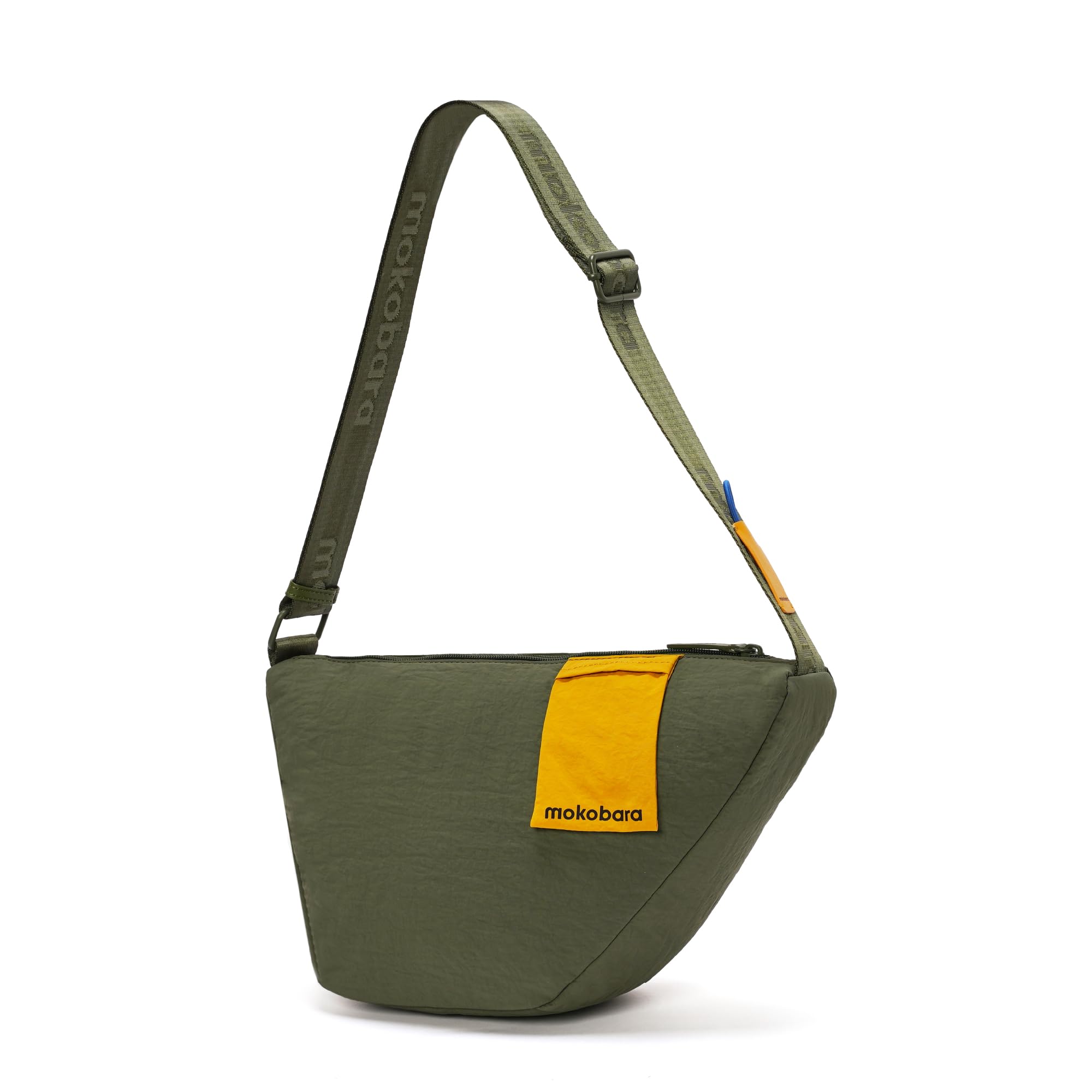 MOKOBARA The Aisle Crossbody Bag for Men & Women | 7L Lightweight Nylon Sling Pouch with Smart Organizers, AirPods Pocket & Sunglasses Loop | Hands-Free Travel & Daily Carry | Forest | Green
