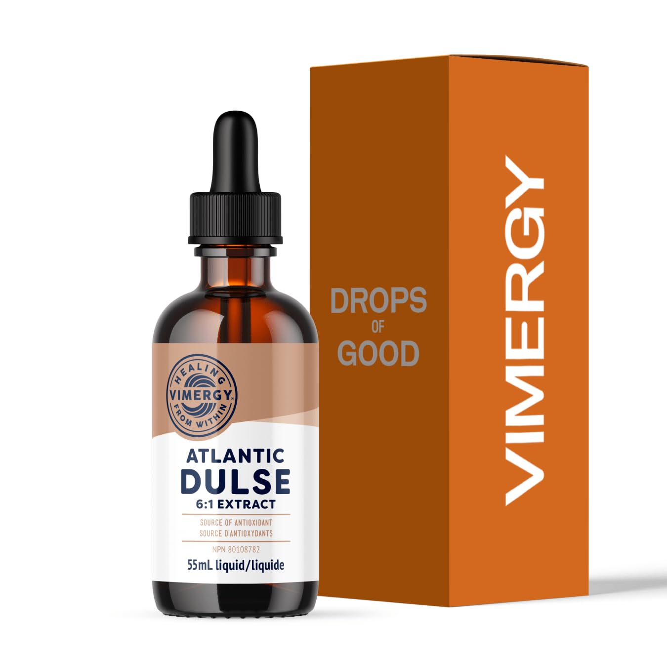 Vimergy USDA Organic Atlantic Dulse Liquid – Antioxidant Support* – Promotes Free Radical Protection* – Vegan, Gluten-Free – 55 Servings (55 mL)