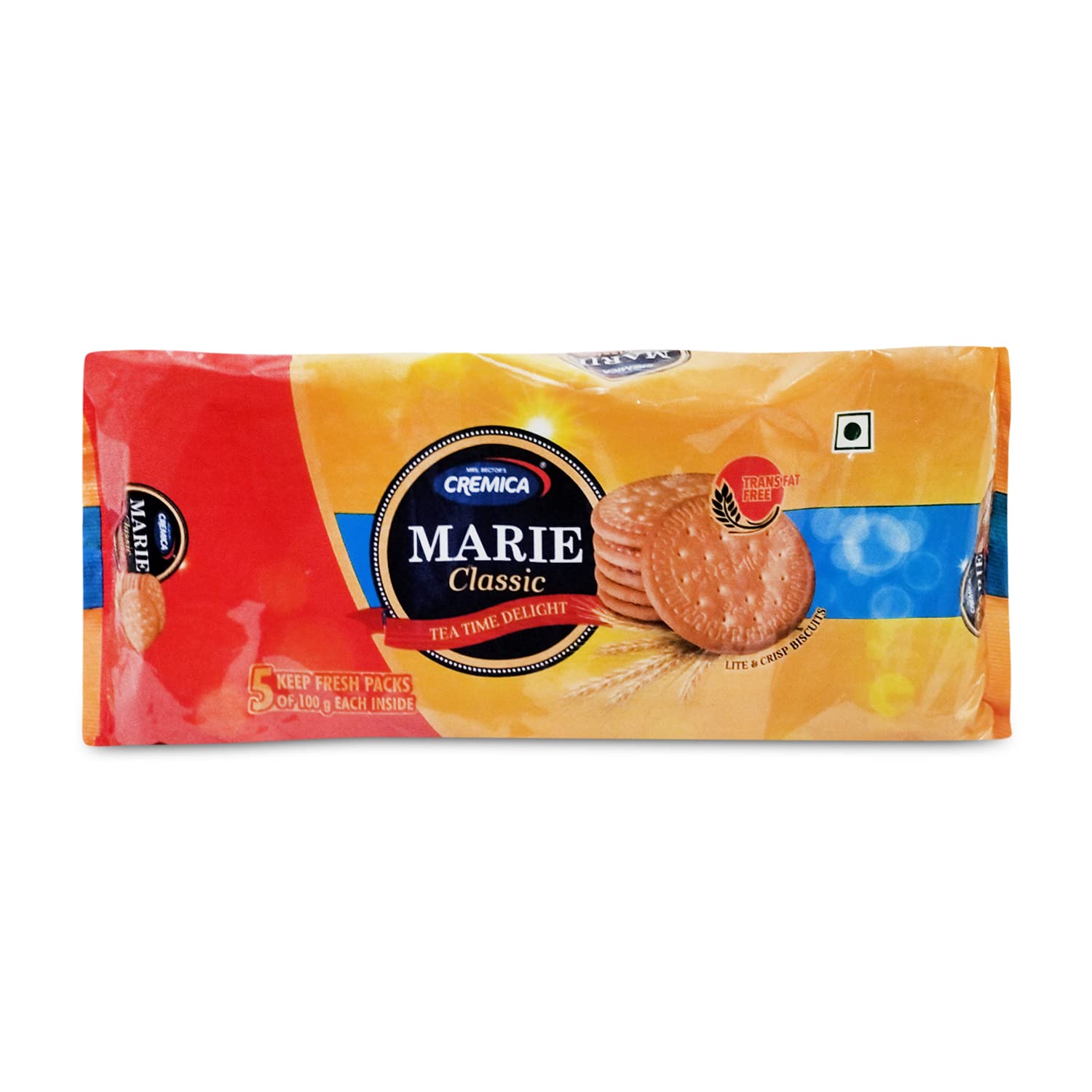 Cremica Classic Marie Regular Biscuit, 500g Pouch