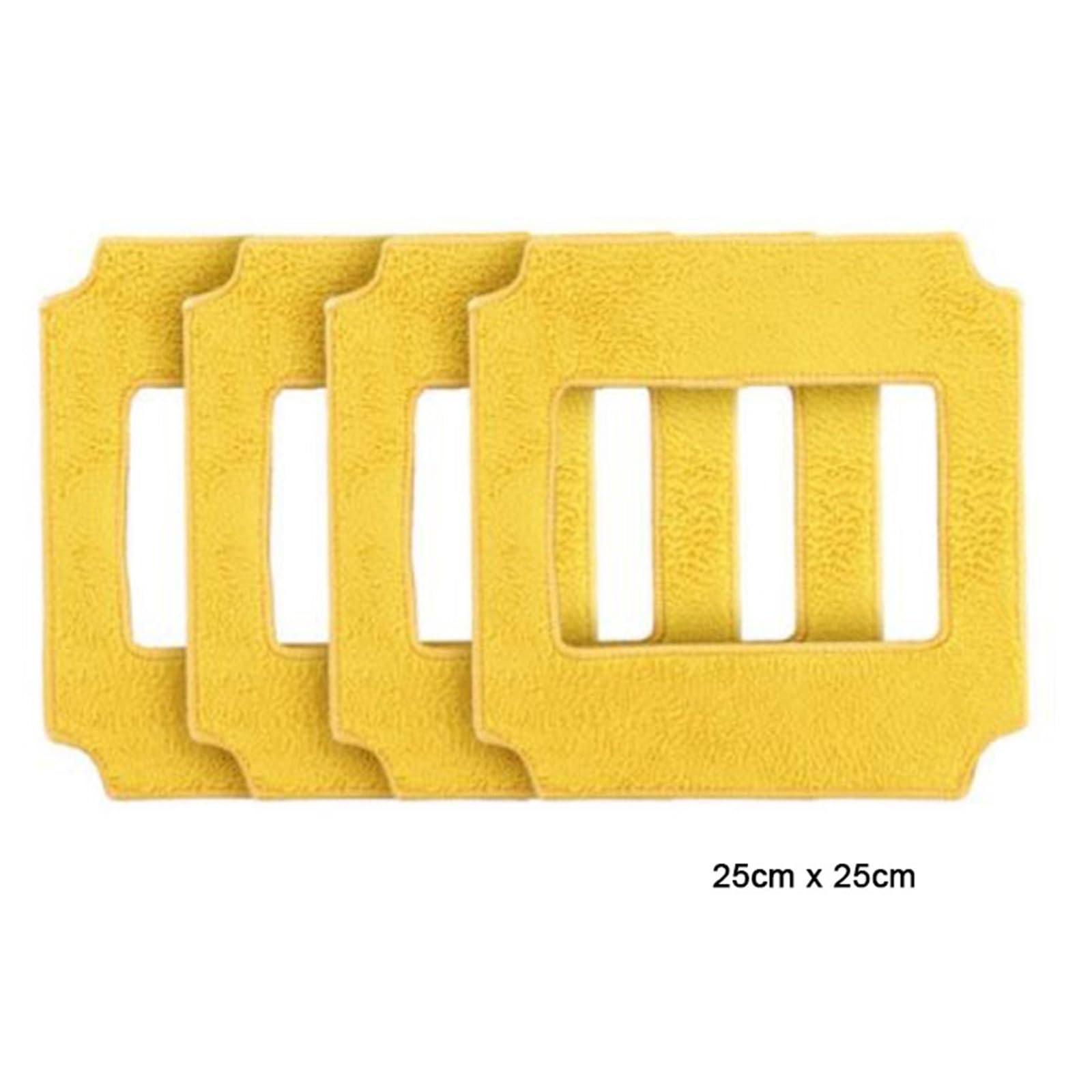 4 Pz Giallo Lavapavimenti Vestiti Puliti for Robot Lavavetri Win660/RL880/RL1188/QHC004/RL2988/RL3988/RL3325/RL1788 Tamponi Di Pulizia(8pcs)