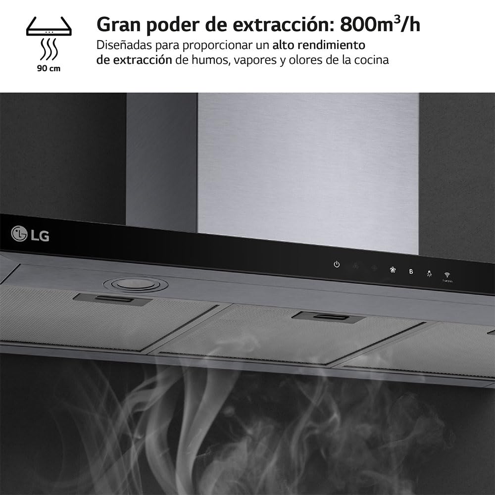 LG Campana Convencional HCEZ3626S Plateado