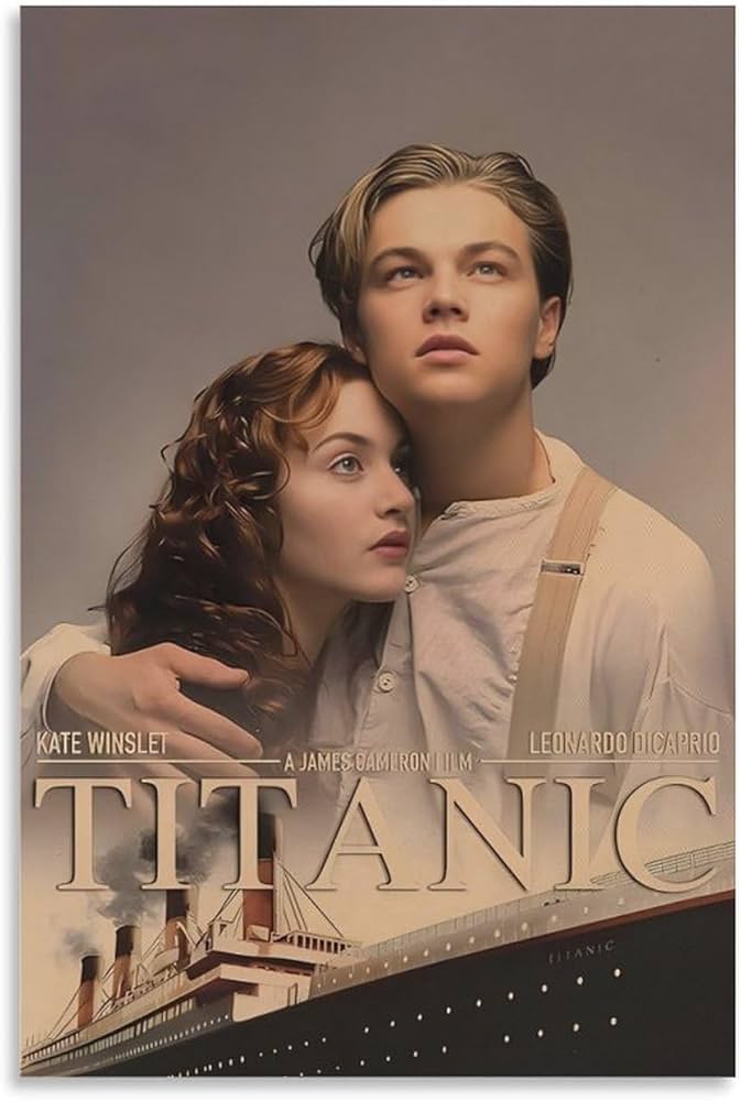 Titanic タイタニック 映画 ポスター キャンバス 壁アートホーム バス