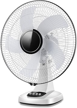 Rechargeable Fan, Table Fan, Camping Fan, Travel Fan, Battery Operated, 7-12 H Running Time, Standing Fan, Oscillating Cooling Gold
