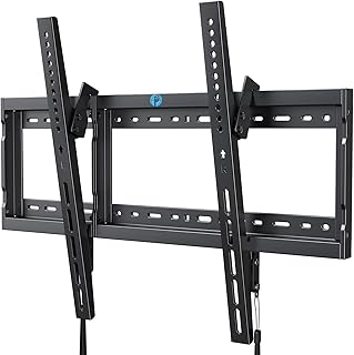 Pipishell Tilt TV Wall Mount Bracket Low Profile for Most 37-75 Inch LED LCD OLED Plasma Flat Curved TVs, Large Tilting Mo...