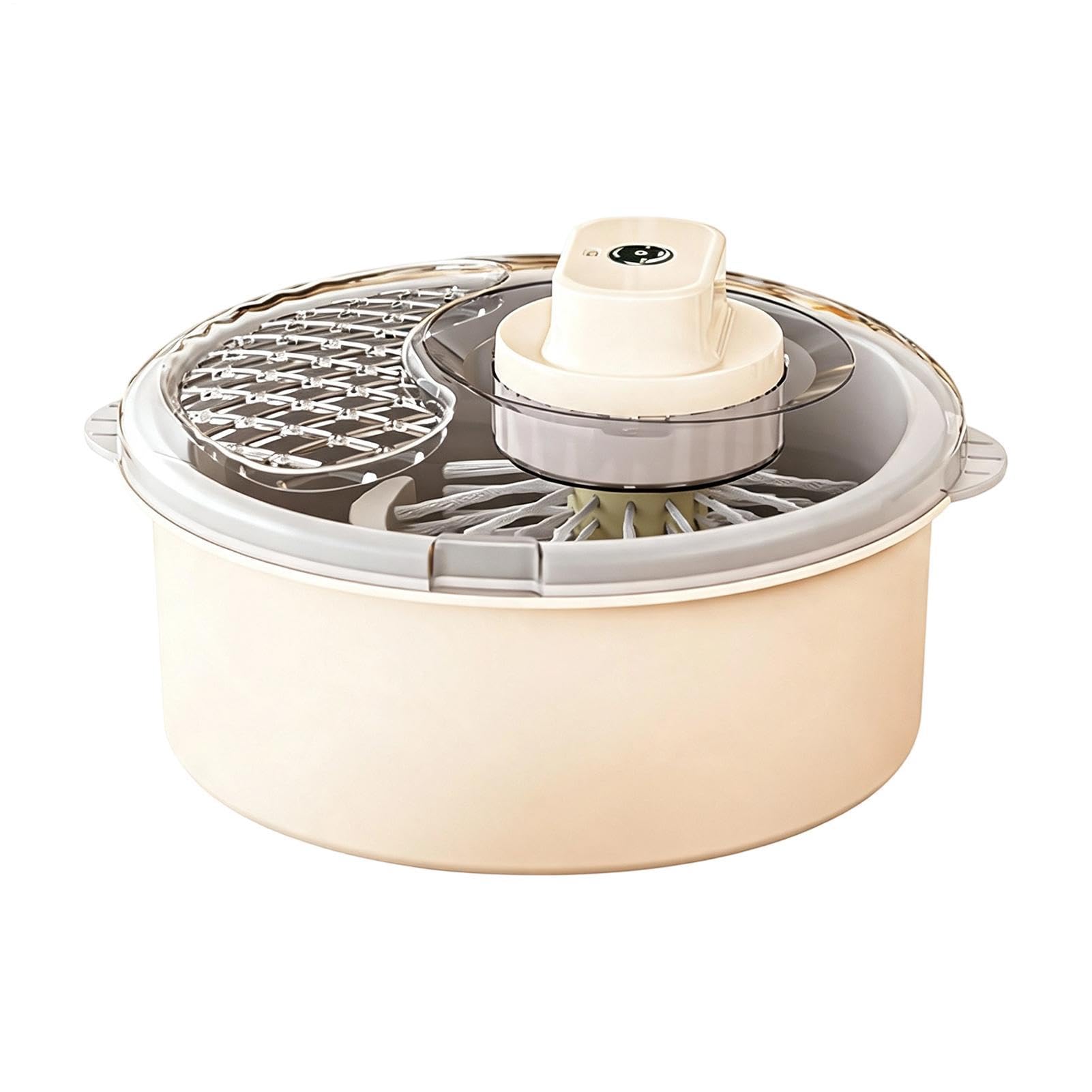 - & wascher Elektrischer - und -Wasch-Trockner | Elektrische Salatschleuder Für Salat Kopfsalat Beeren Spinat Essensvorbereitung Zuhause Küche Restaurant