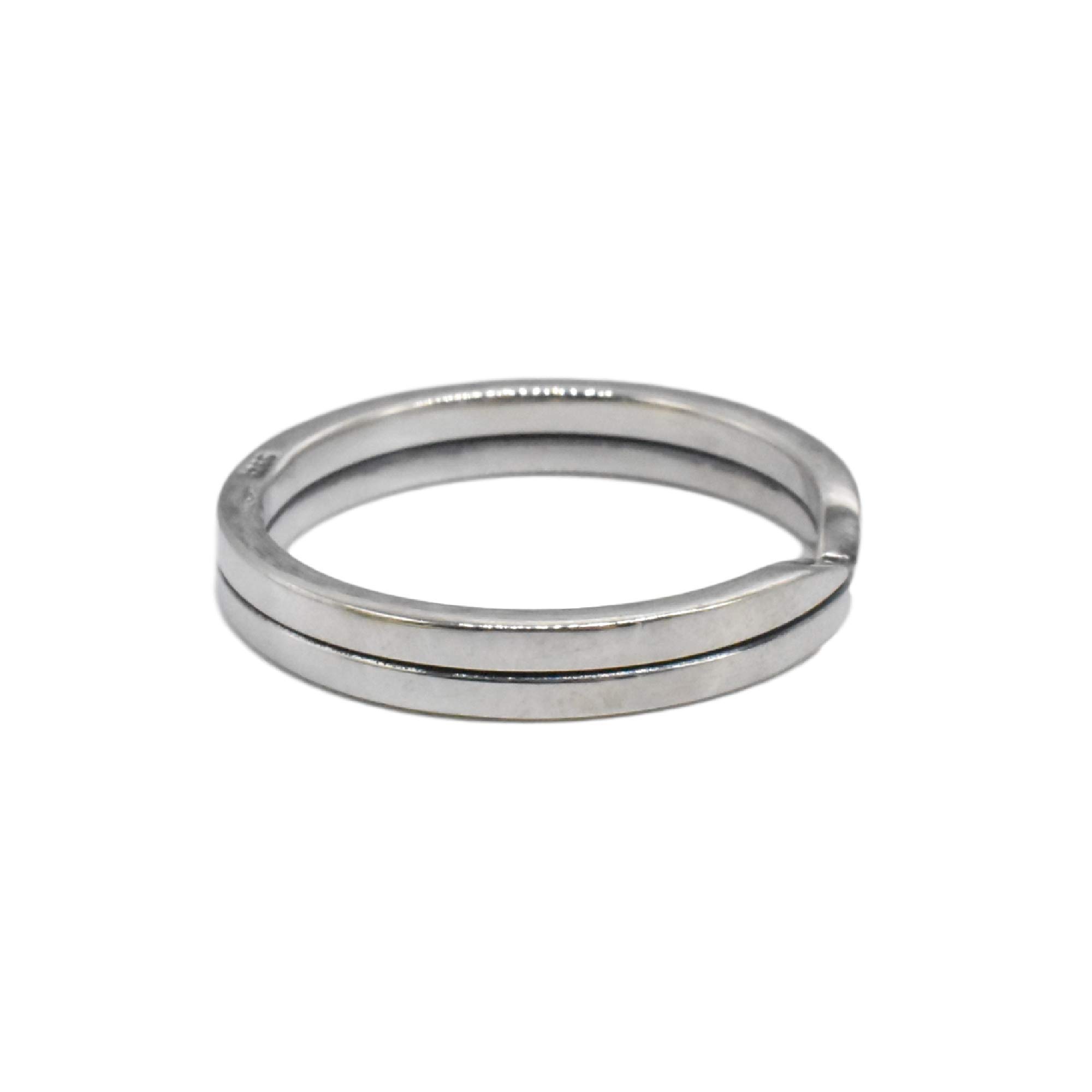 Spaltring aus Sterlingsilber, 925er Silber, Spaltring, 30 mm Spaltring, 30 mm Schlüsselring, ideal für Schlüsselanhänger
