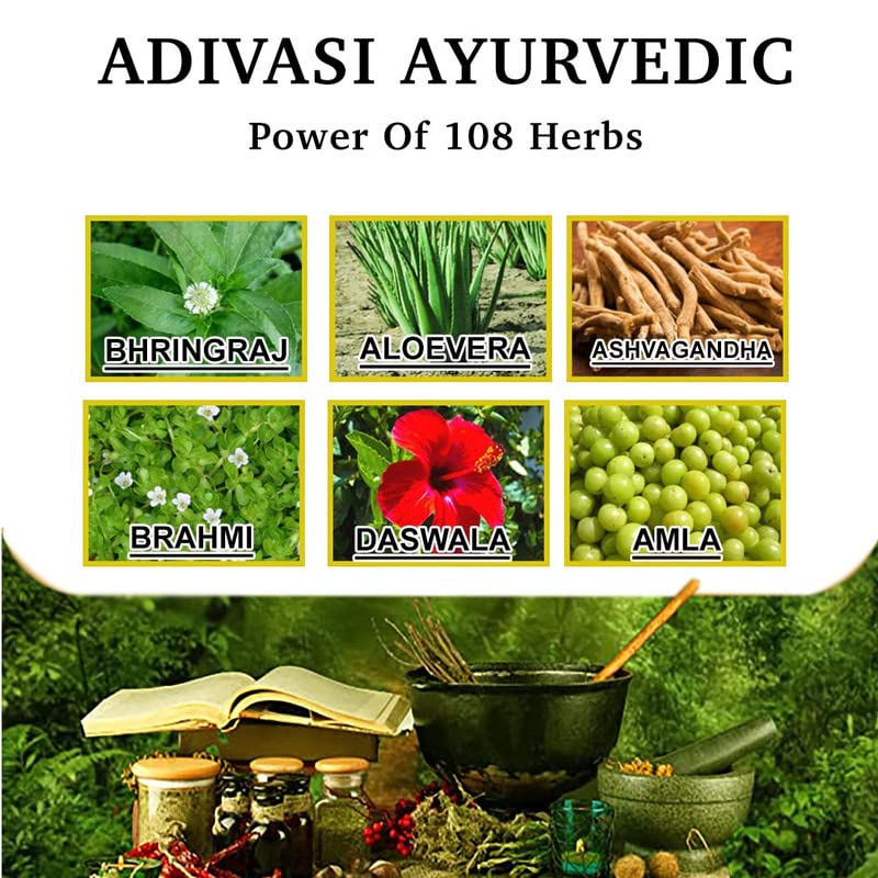 Image of VEDAMBARI | Adivasi Neelambari herbal Hair oil | Power of 108 Ayurvedic Herbs | Say goodbye to hairfall and dandruff
