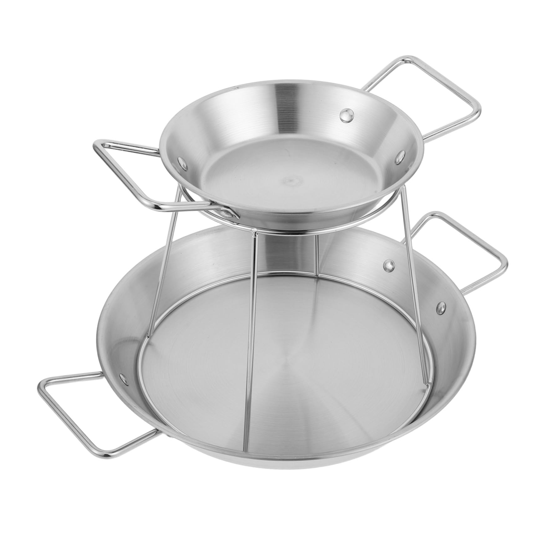 PRETYZOOM 1Set Double Layer Stainless Steel Seafood Serving Tower Multi Occasion Buffet Display Stand for Sashimi Oysters BBQ Elegant and Easy to Clean Seafood Tray