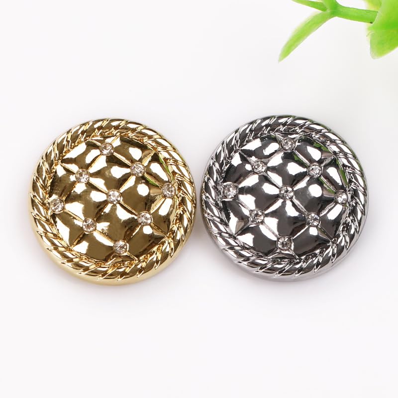 botón, 20 piezas, moda for ropa, cárdigans, abrigos(Light Gold,20 mm)