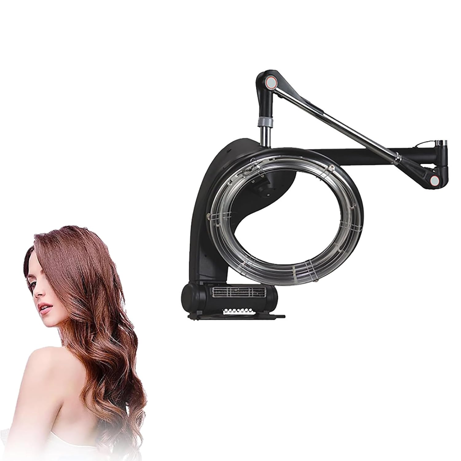 Portable Hair Processor Wall Mounted Hair Dryer with LED Control Panel Multiple Modes Adjustable and Adjustable Temperature Control