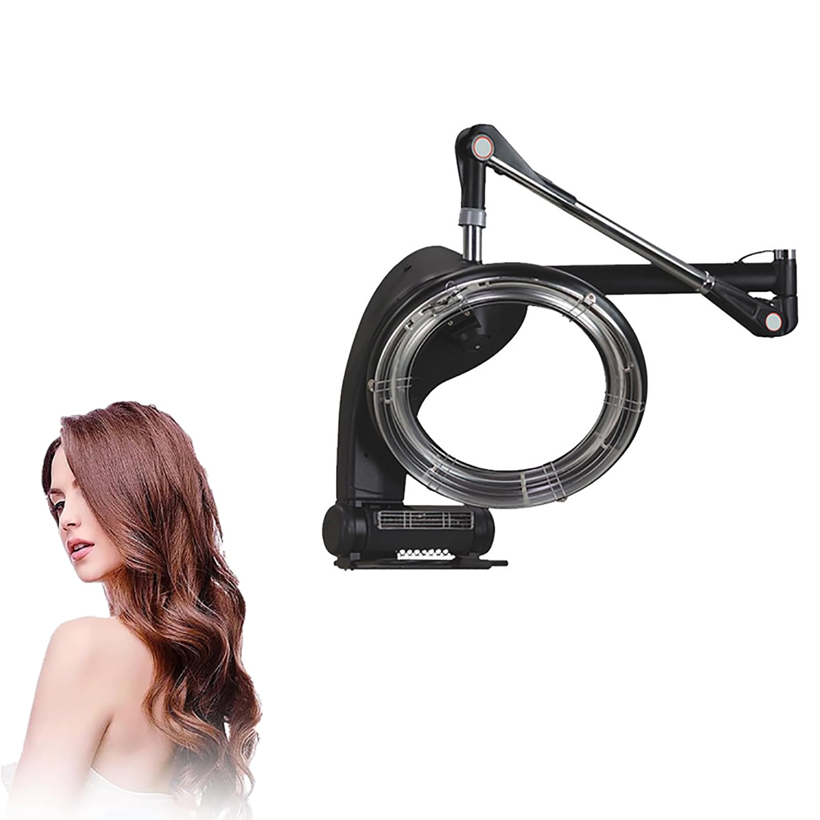 Portable Hair Processor Wall Mounted Hair Dryer with LED Control Panel Multiple Modes Adjustable and Adjustable Temperature Control