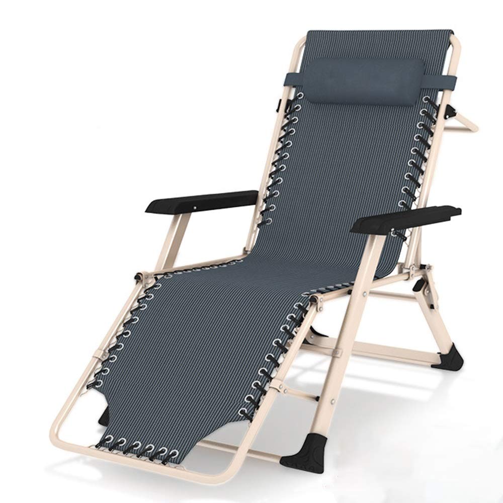Chaise pliante sieste de bureau lit de camp confortable 185x67cm vert