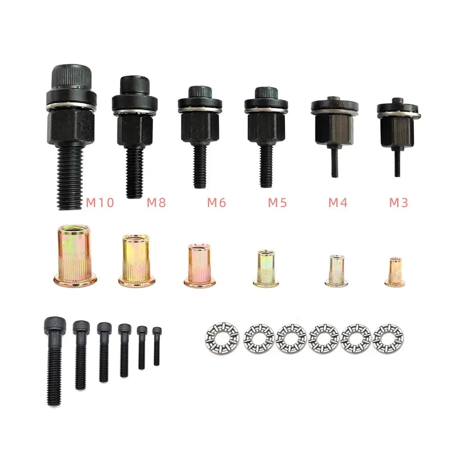 Adapter wiertarki do nitów z nakrętkami nitowymi Ręczny gwint do nitowania Wkładka do metalowych tablic rejestracyjnych Nit elektryczny M3M4M5 M6M8M10(M610C)