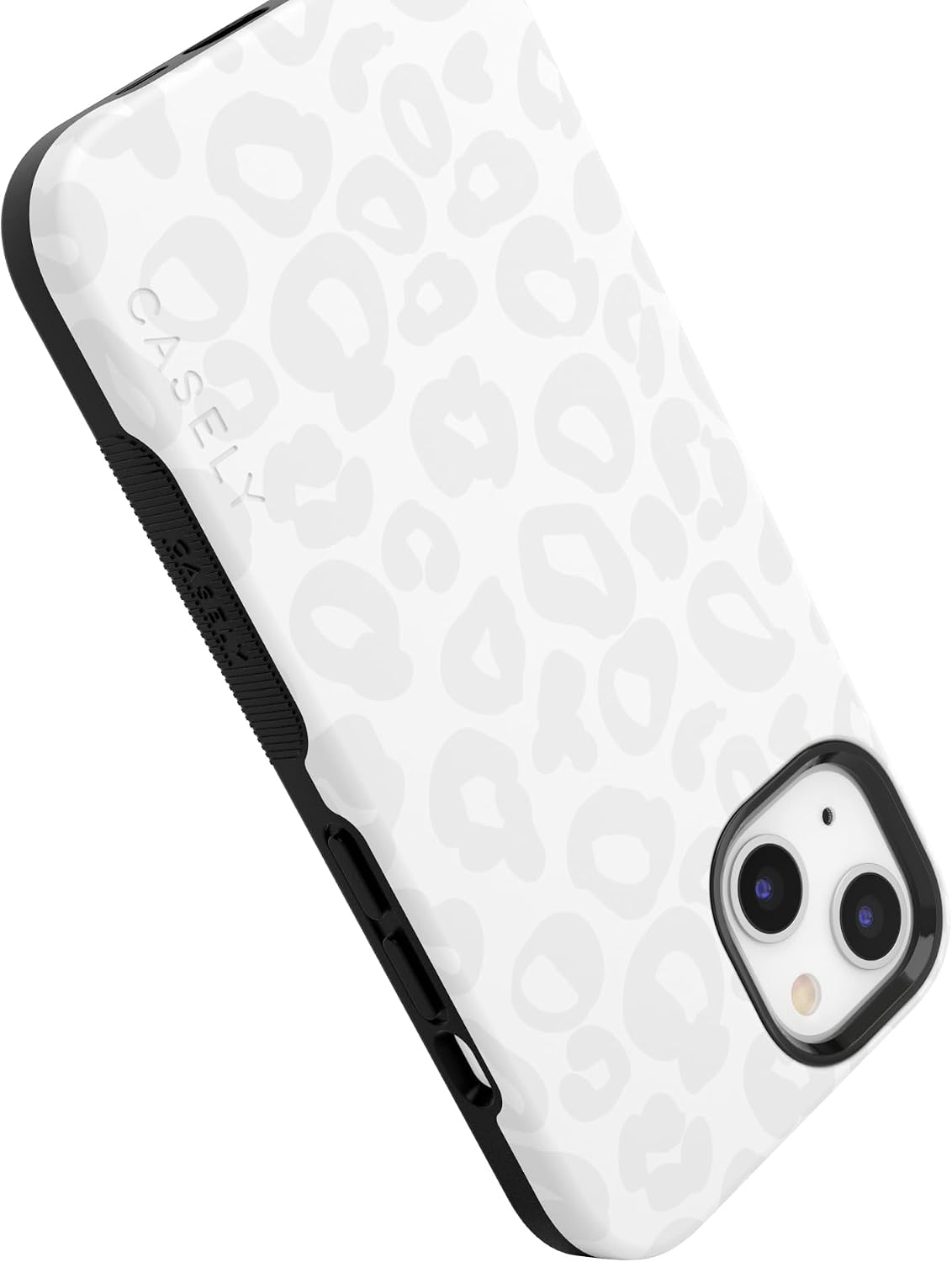 Casely iPhone 13 Case | Into The Wild | White Snow Leopard | Bold Protective Design | Compatible with MagSafe