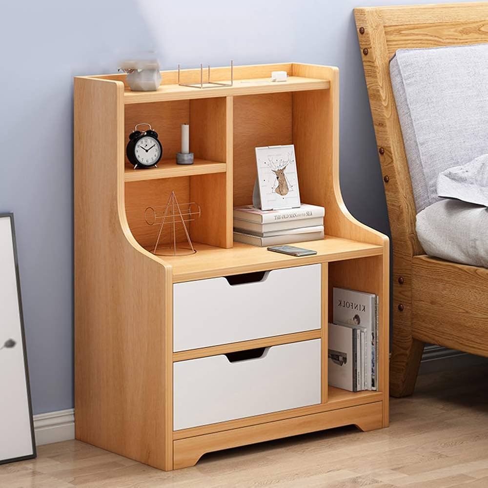 ベッドサイド テーブル ストレージロッカー キャビネット
