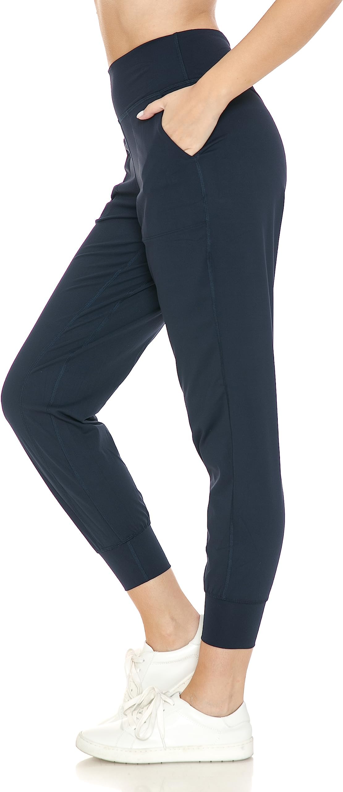 Leggings DepotWomen's Joggers Pants with Pockets Active Sweatpants for Women Lightweight Lounge Pants, Navy, M