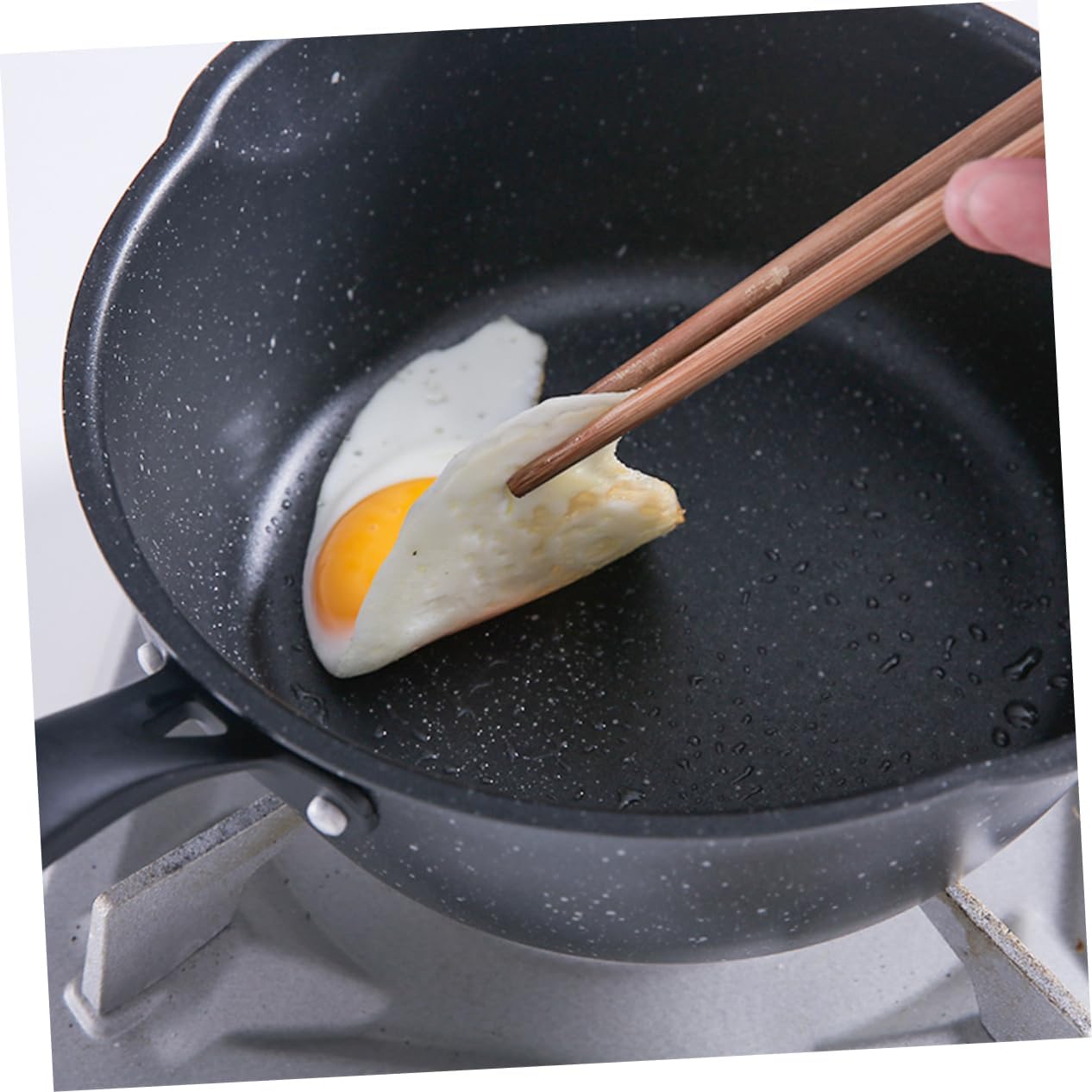 Cabilock Non-stick Pan Mini Aluminum Frying Pan for Pancakes Eggs Suitable for Induction Fire Stove Cooking Maifanite Coating for Easy Release Kitchen Accessory