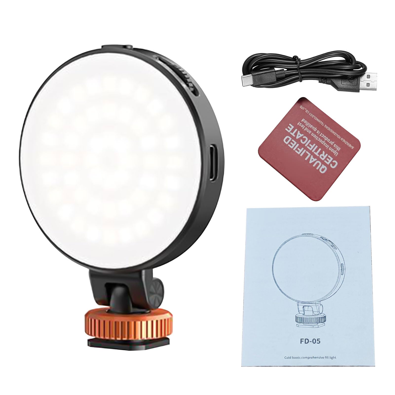 LED Video Light Portable Photography Fill Lamp Dual Color Temperature for Camera Phone, Compact Size and Lightweight for Travel Use, Suitable PhotographyVideographyTravel-image-24