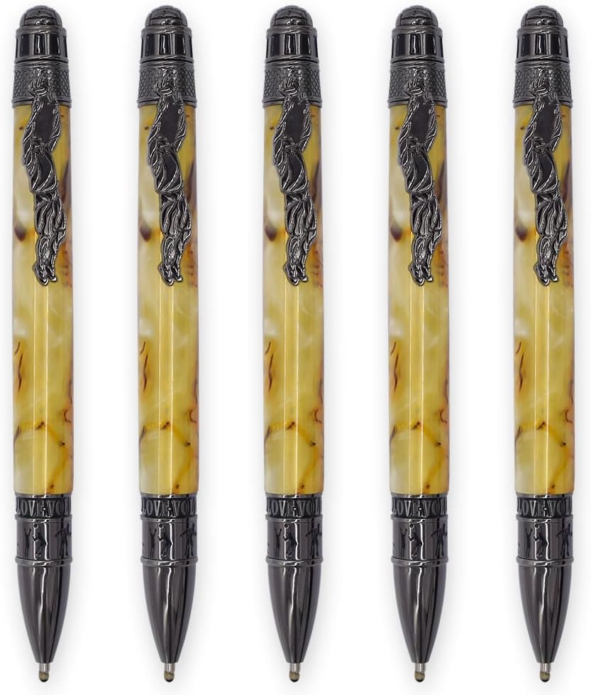 AS-BP566#5-GM, DIYKITSMALL, Gun metal volleyball ball pen kits, Woodturning Kit (5 pack)