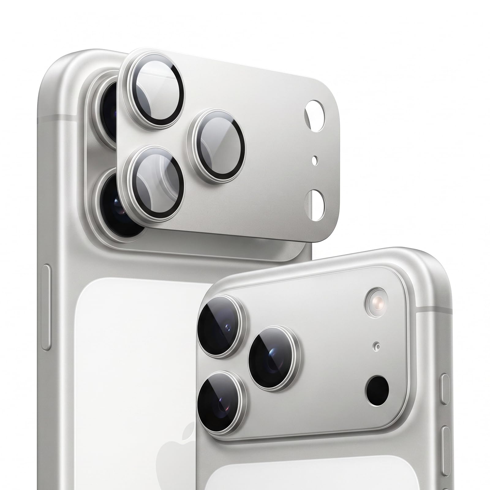 TORRAS for iPhone 18 Pro Camera Lens Protector, 9H+, Silver, 1 Pack