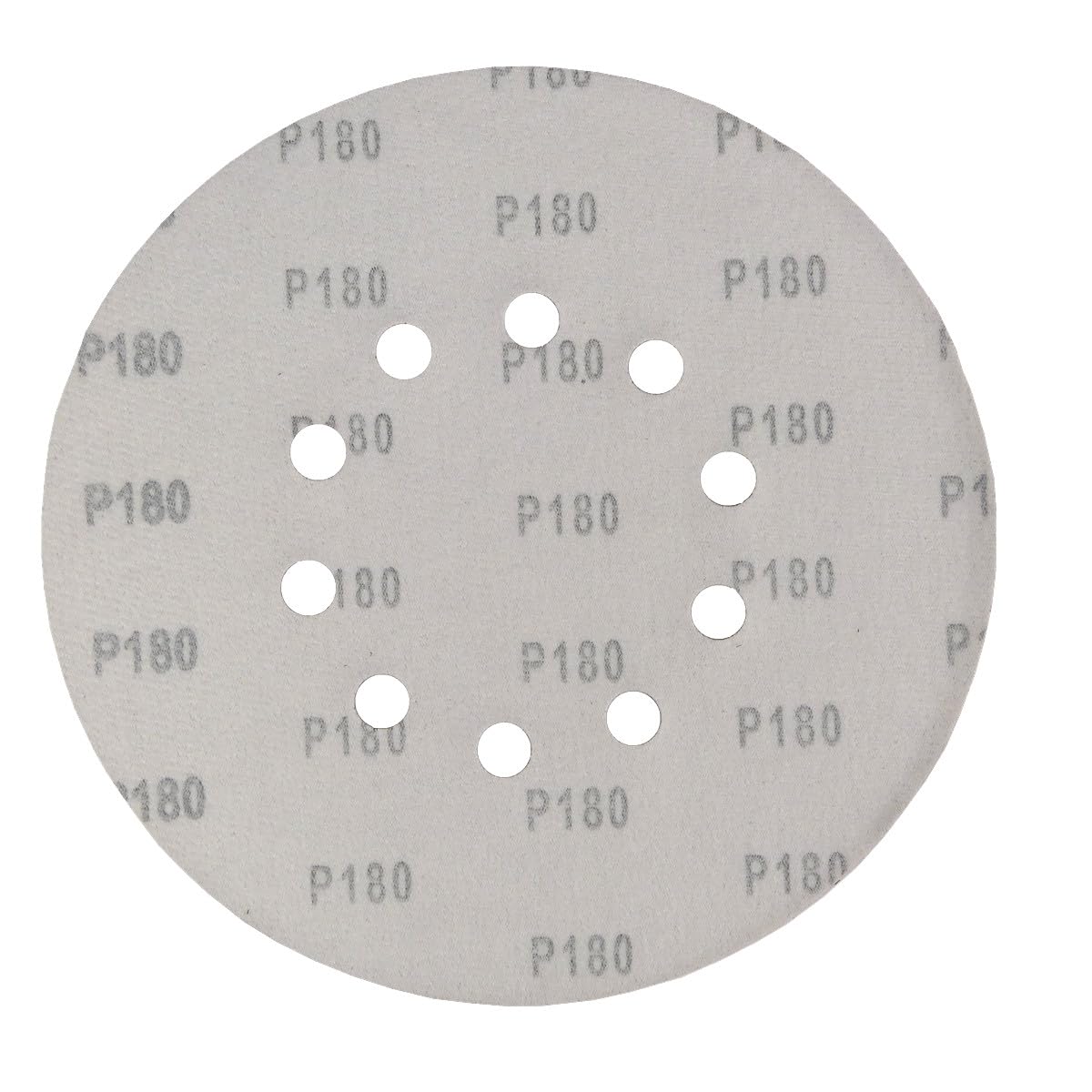 25 dischi abrasivi in velcro, Ø 225 mm, con 10 fori, grana P180, carta vetrata per cartongesso, levigatrice orbitale a collo lungo