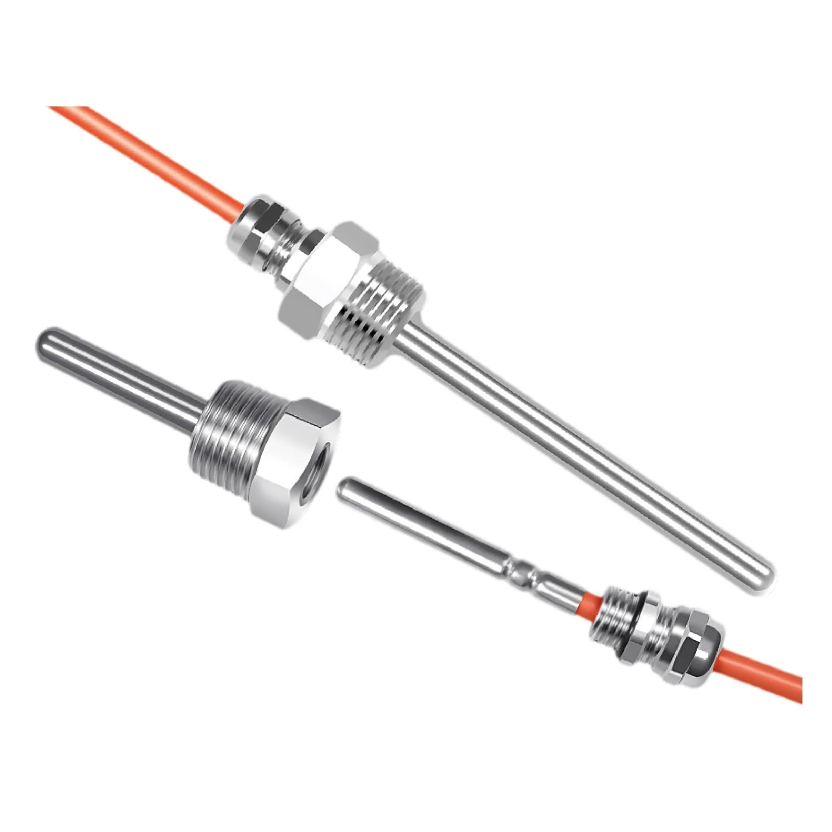 Zdejmowana sonda czujnika temperatury termistora NTC G1/2 Wodoodporna stal nierdzewna(50K-20mm)