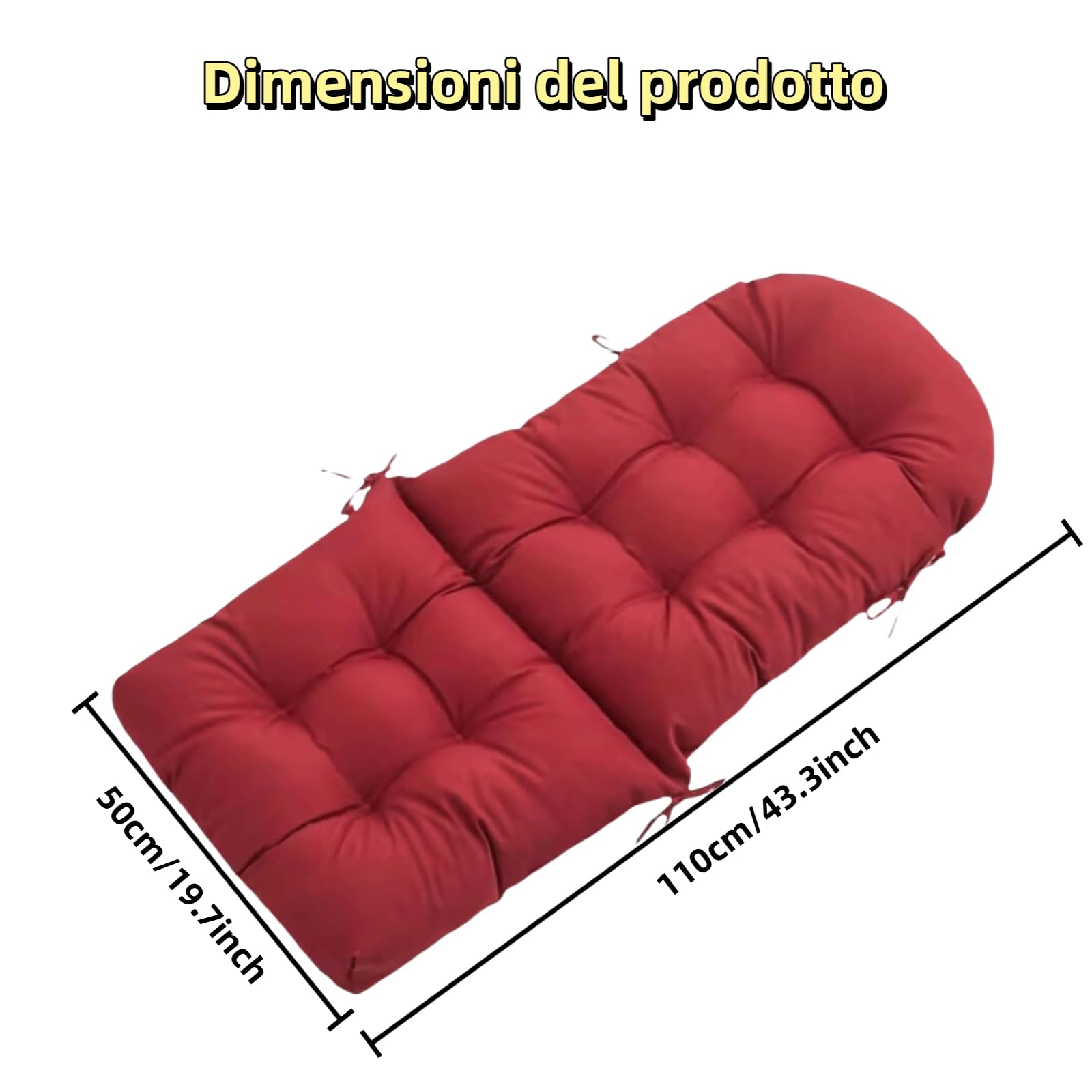 Comodo cuscino reclinabile in legno – spesso e morbido cuscino da viaggio per interni ed esterni, perfetto per spiaggia, giardino, vacanze, viaggi estivi e attività ricreative.