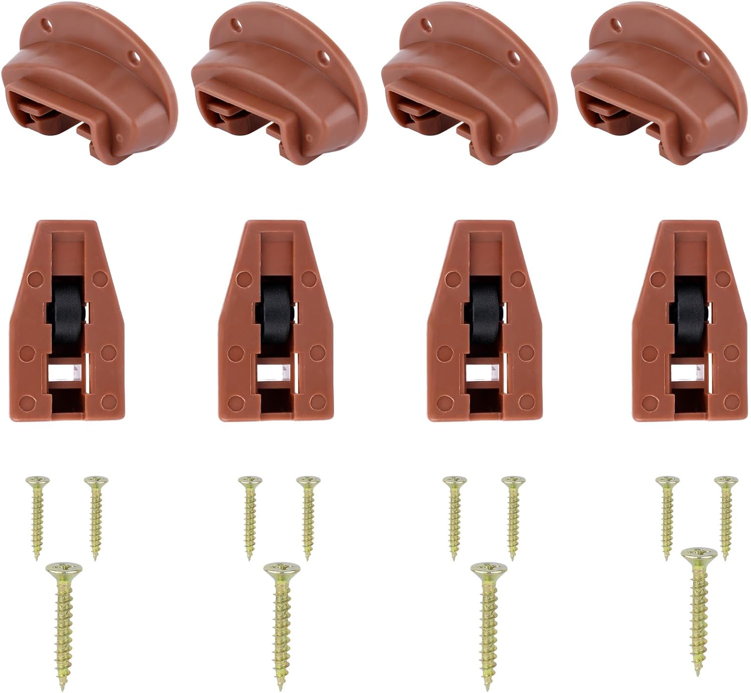 4 Sets Plastic Drawer Track Guides Kit, for Kenlin RiteTrak II