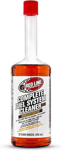 Red Line 60103 SI-1 Complete Fuel System Cleaner, Cleans and Prevents Corrosion in Fuel Systems, Cleans Injectors, Carburetors, Valve and Combustion Chamber Deposits - 15 Ounce