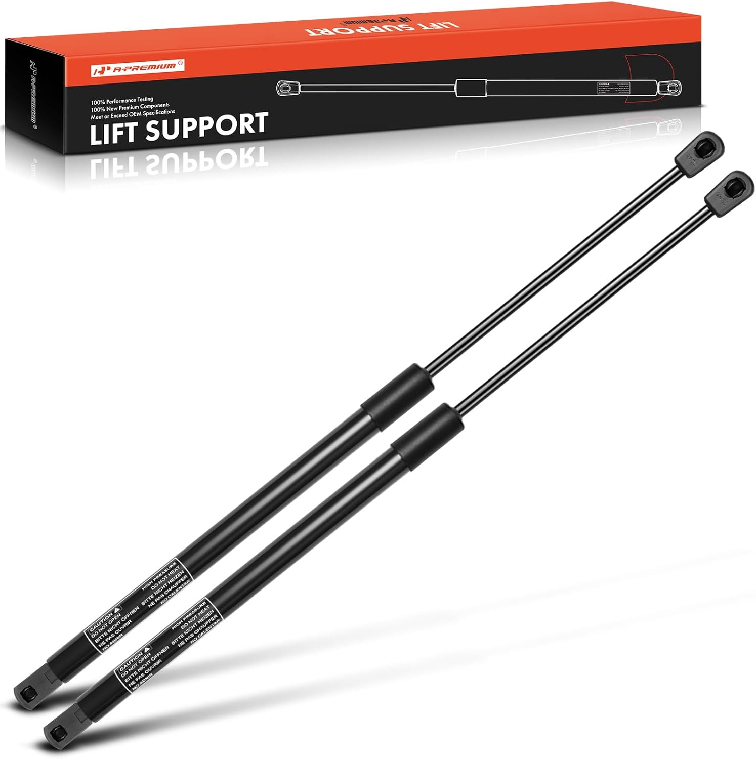 A-Premium Front Hood Lift Supports Shock Struts Compatible with Select Lincoln Models - Navigator 1998-2002, Blackwood 2002, 2PC Set