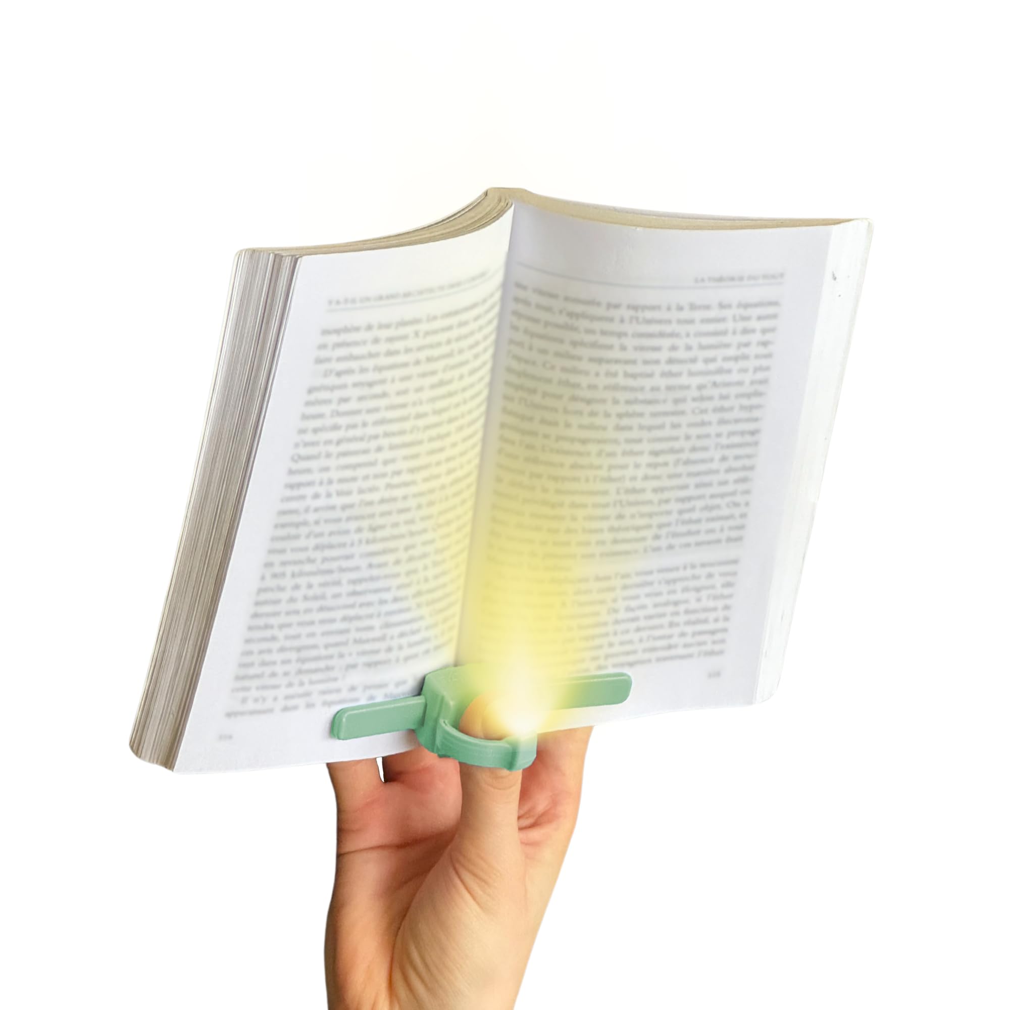 Lizia: Liseuse/Lampe de Lecture Vert Made in France - Lumière Discrète, Confort Optimal