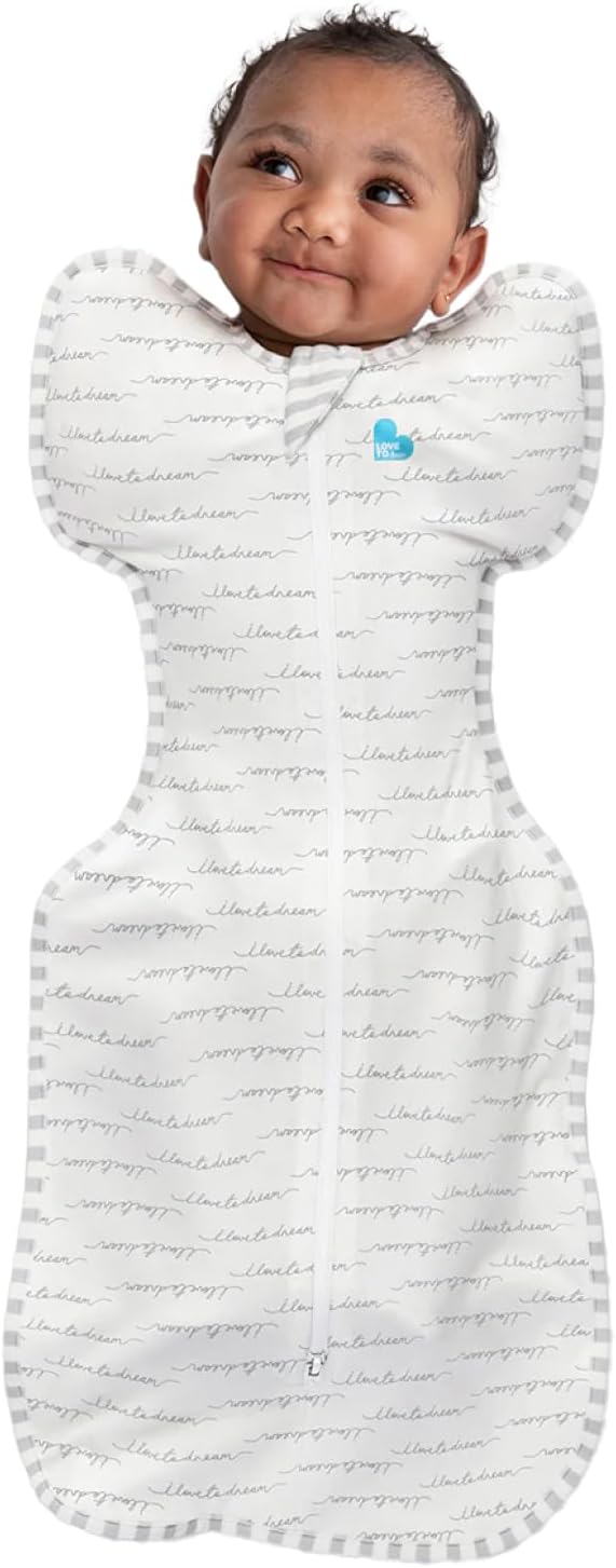 Love to Dream Swaddle UP, Baby Sleep Sack, Self-Soothing Swaddles for Newborns, Get Longer Sleep, Snug Fit Helps Calm Startle Reflex, New Born Essentials for Baby, 1.0 TOG, Medium 13-19 lbs, Dreamer