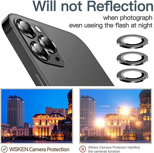 Miniatura 2 de BALERP Protector de lente de cámara para iPhone 15 ProiPhone 15 Pro Max, protectores de vidrio de cámara, funda de metal individual para cámara,