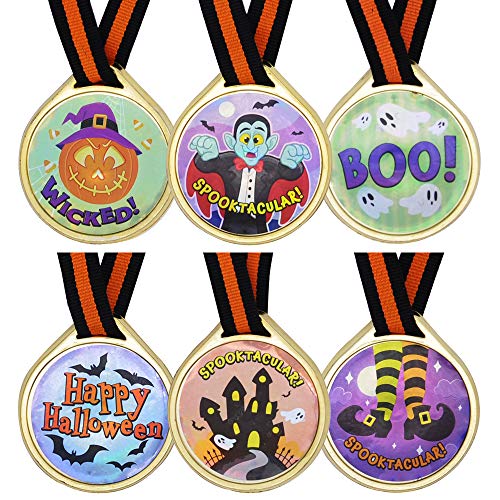 JOYIN 24 pièces Trophées Médaille Halloween et Rubans de Trophées pour Remise de Prix d'halloween Récompenses pour… - Image 3