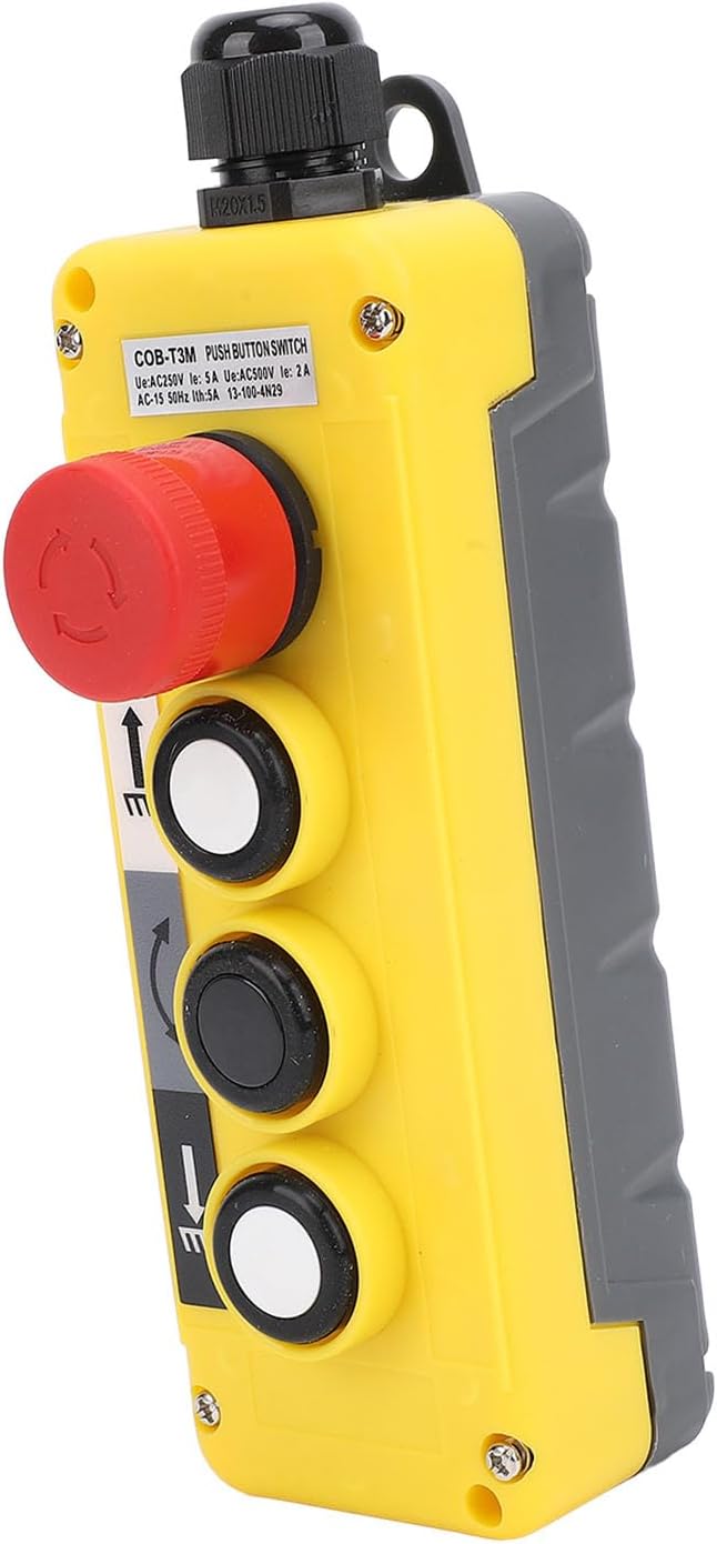 Kran-Pendelsteuerung Mit Not-Aus - Robuste Hebesteuerung Für Industrie Und Werkstatt