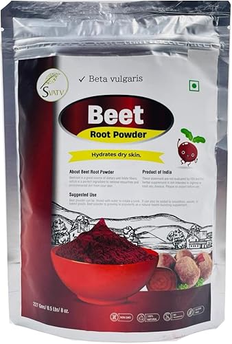 SVATV Polvo de raíz de remolacha pura y natural potenciador de óxido nítrico natural superalimento en polvo para energía natural 801oz 8 onzas media