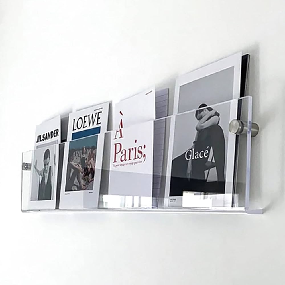 リンホーリン　マガジンラック 萩原 マガジンラック W550×D160×H680mm ホワイト RCC-1021WH-S