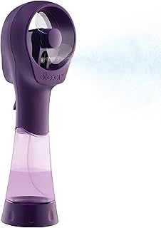 O2COOL Elite Battery Powered Handheld Water Misting Fans (Purple)