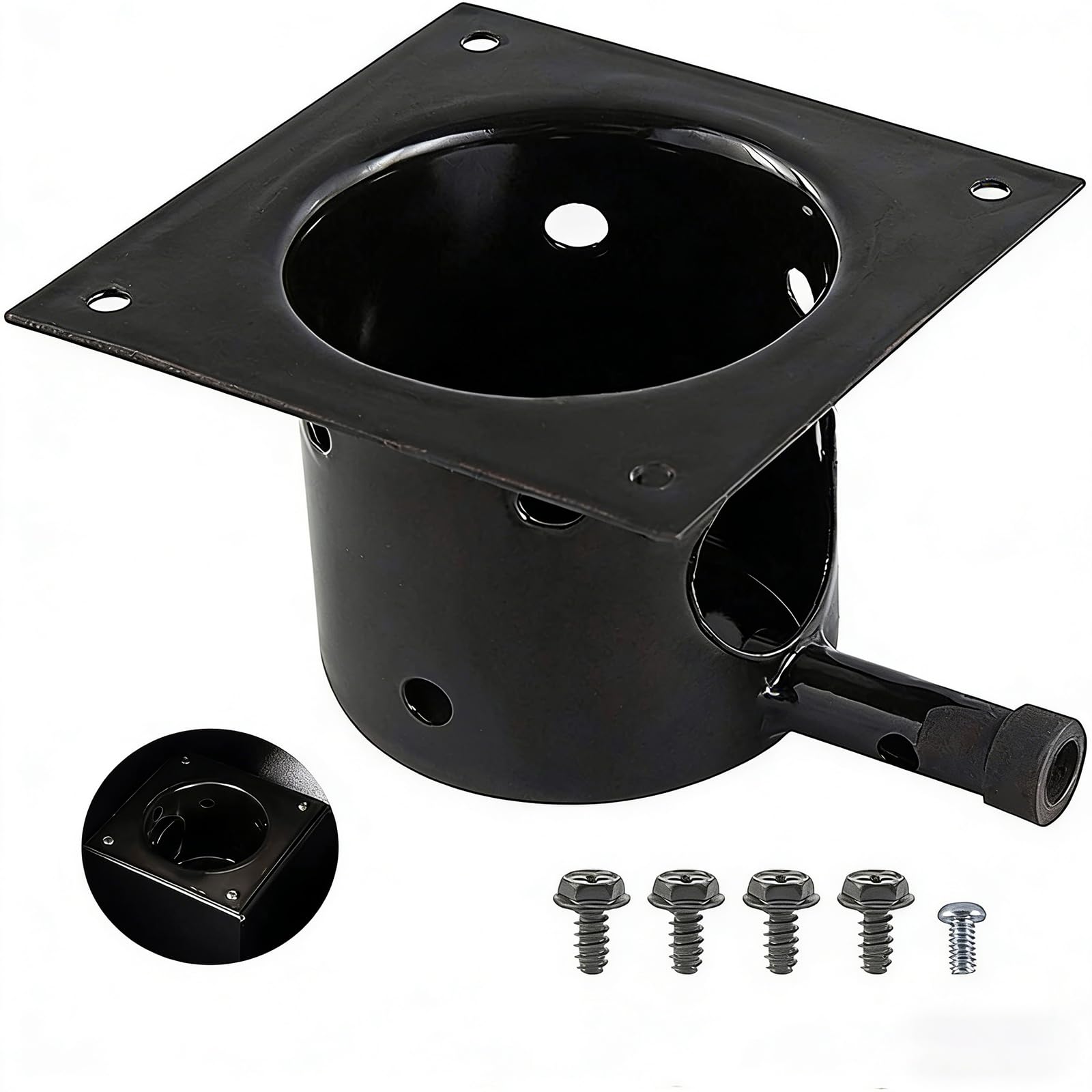 LUCKGONI Sturdy Dark Coated Combustion Assembly Alternative For Pellet Cooking Systems Fits Numerous Models