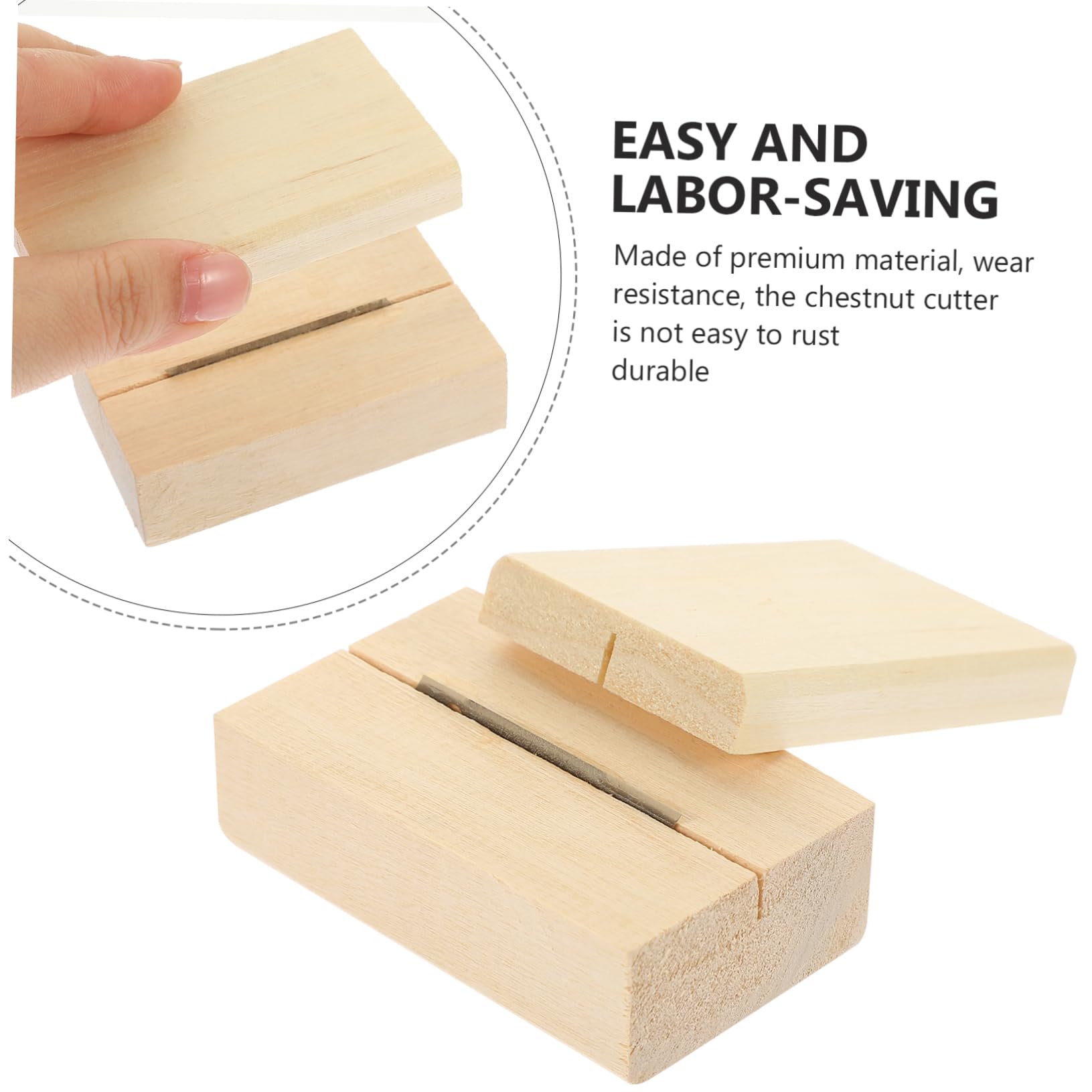 CIYODO Manual Chestnut Cutter Tool Heavy Duty Nut Opener for Walnuts Chestnuts More Convenient Practical Kitchen Nut Cutter with Cross Shaped Edges