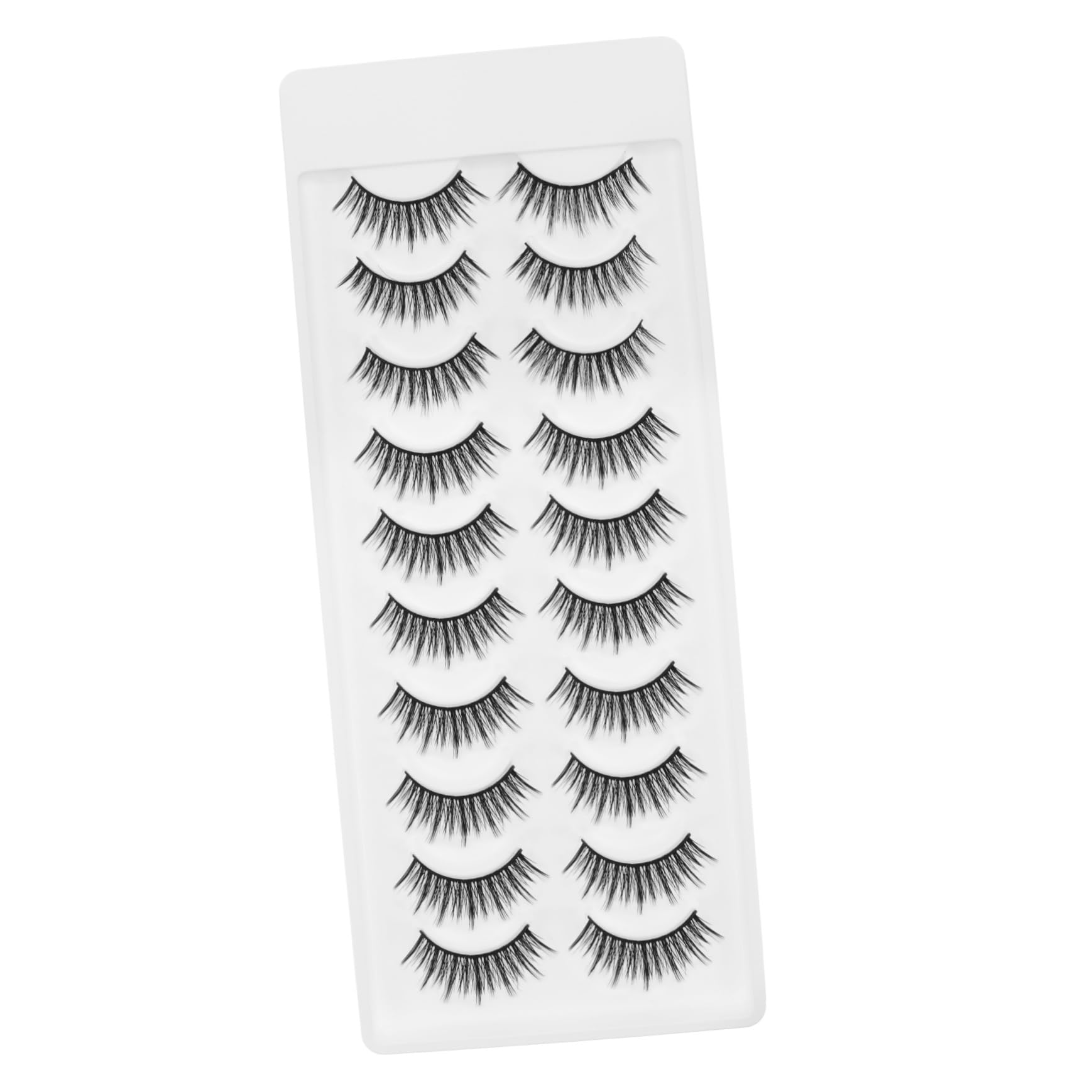5 Juegos De Pestañas Postizas Individuales Suaves Y Naturales Para Mujer Cómodas Y Ligeras 10 Pares X 5