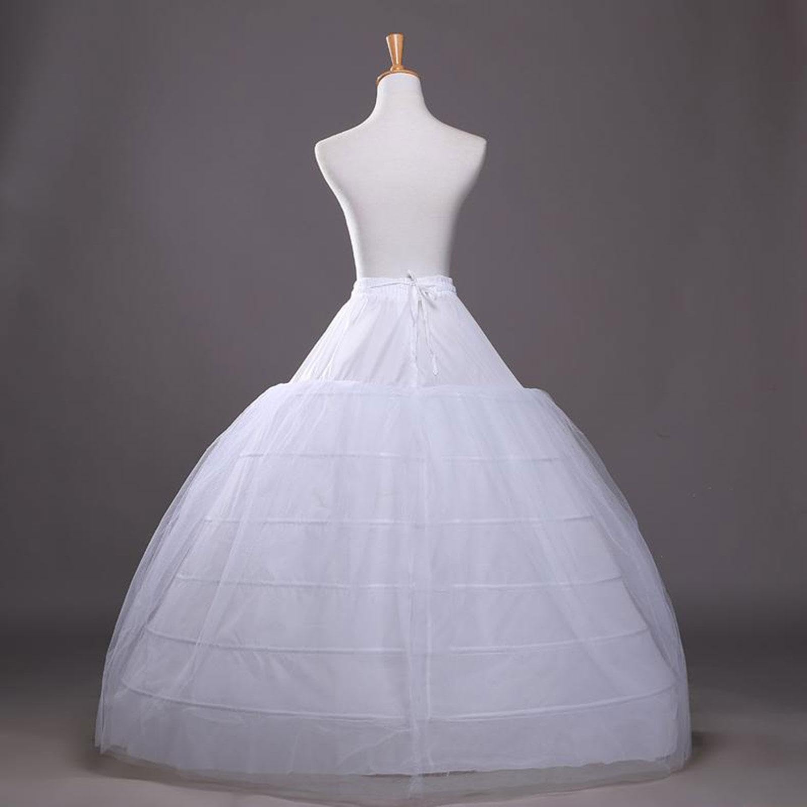 6 Reifrock aus Tüll, Unterrock für Damen, Krinoline, formt Kleider für besondere Anlässe, Vintage Kostüm, Tutu, Tüllunterrock