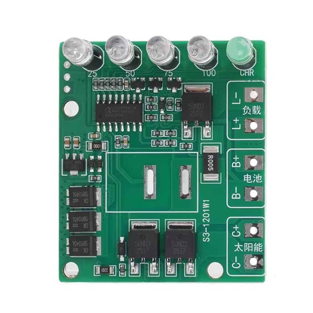 Jnchdghwa Green Mppt Solar Controller Ternary Lithium/Lithium Iron Phosphate Battery Charging Module Battery Charging Control Board 3S