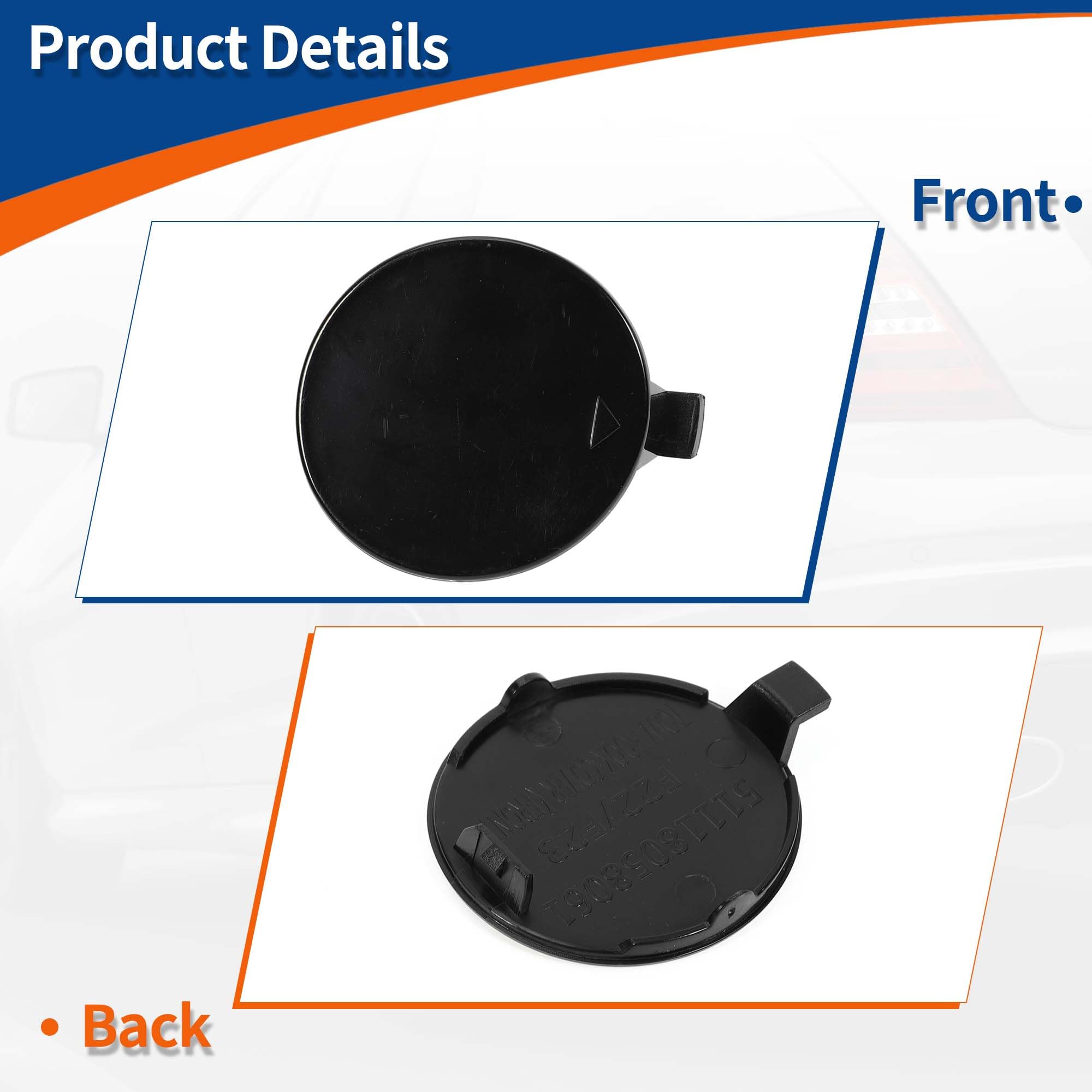 A ABSOPRO Copertura Gancio Traino Per BMW Serie 2 F22 F23 M-Sport 14-21 1pc | Materiale: Plastica, Colore: Non Verniciato, OE: 51118058061, Per BMW 228i/230i/M235i/M240i 14-21, Per Varianti XDrive