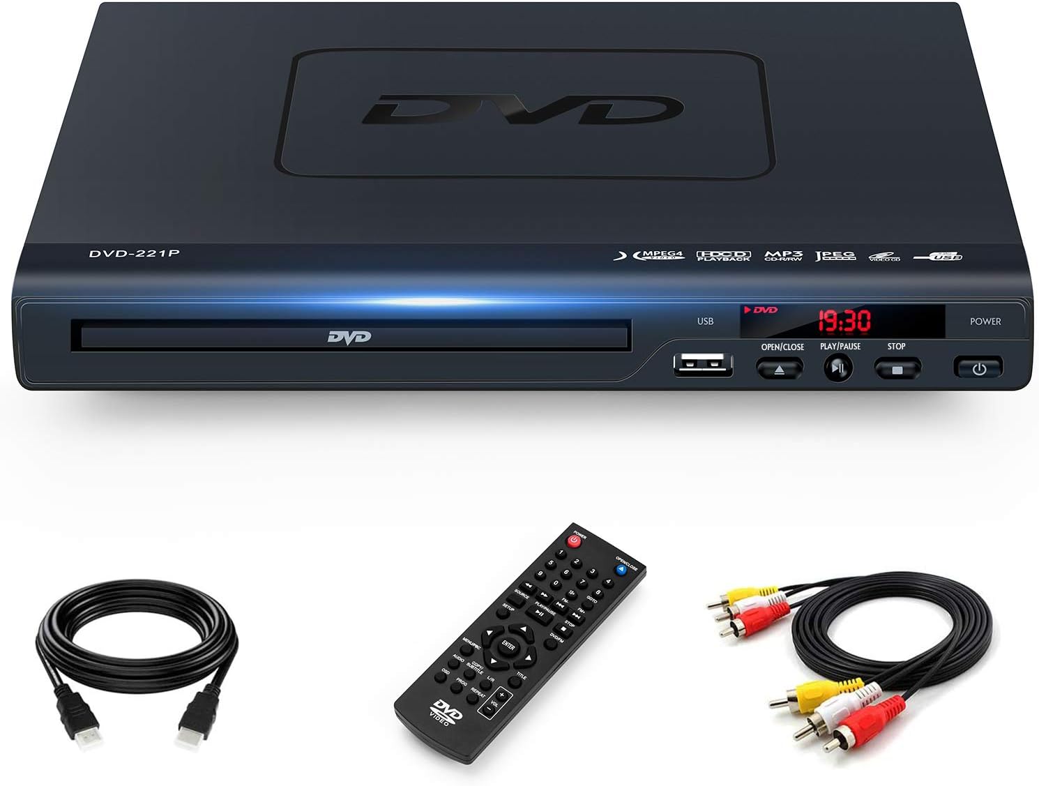 DVD Players for TV with HDMI Output, Full HD 1080p Upscaling DVD Player