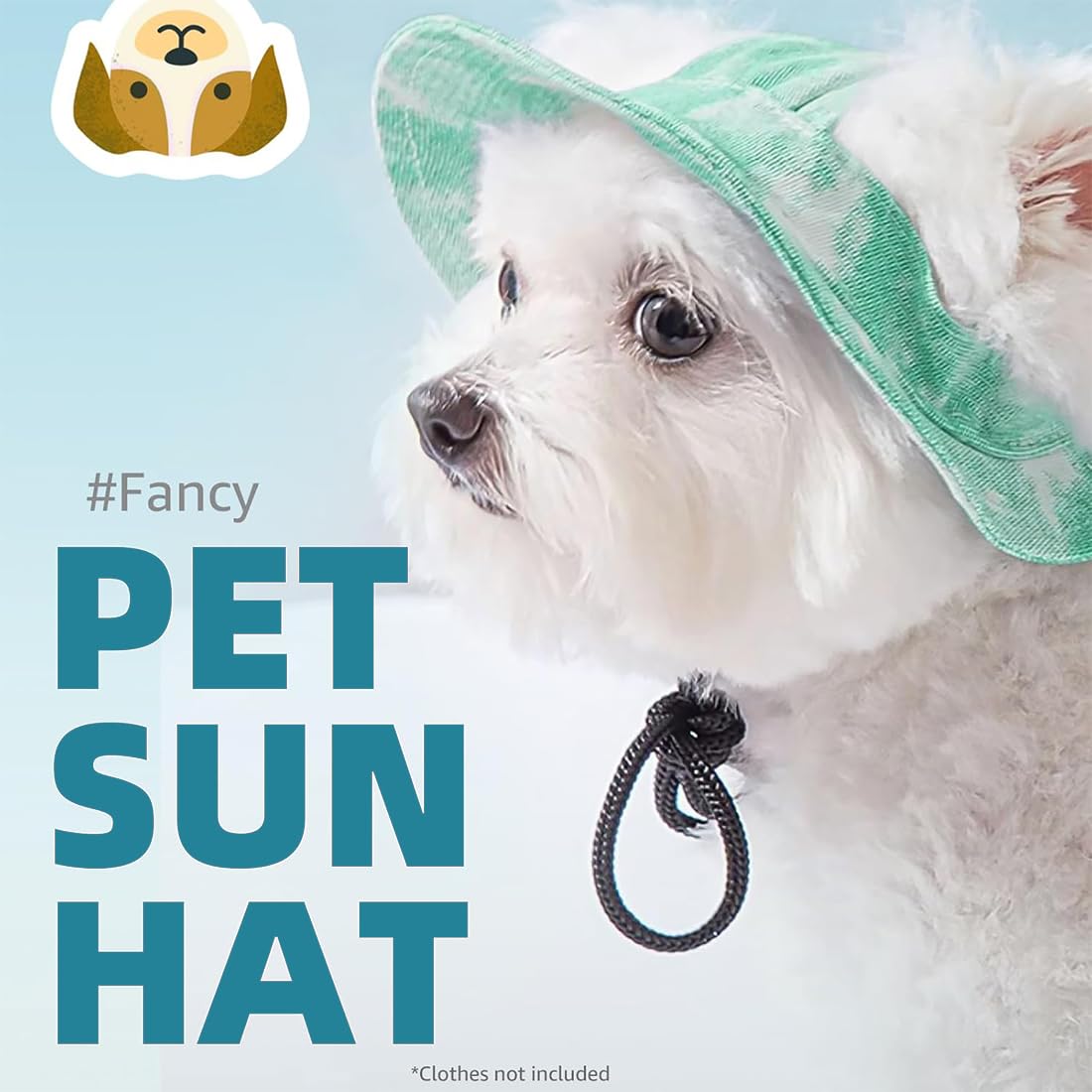 VisageVitalit Chapeau pour Chien, Casquette de Baseball pour Chiens, Casquette Chien Petite Taille, avec Trous pour Oreilles, pour Chiens de Petite, Moyenne et Grande Taille