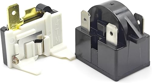 Miniatura 3 de Compresor de refrigerador de 4.7 ohmios y 3 pines PTC Starter/Start Relay y Kit de sobrecarga compatible con mini refrigeradores, refrigeradores de