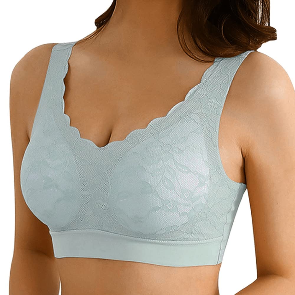 ,Sujetador deportivo para mujer,Sujetador de yoga inalámbrico 5D, ropa interior transpirable de encaje, sin costuras, elástico para deporte, yoga, sujetador para correr, sujetadores deportivos, chalec