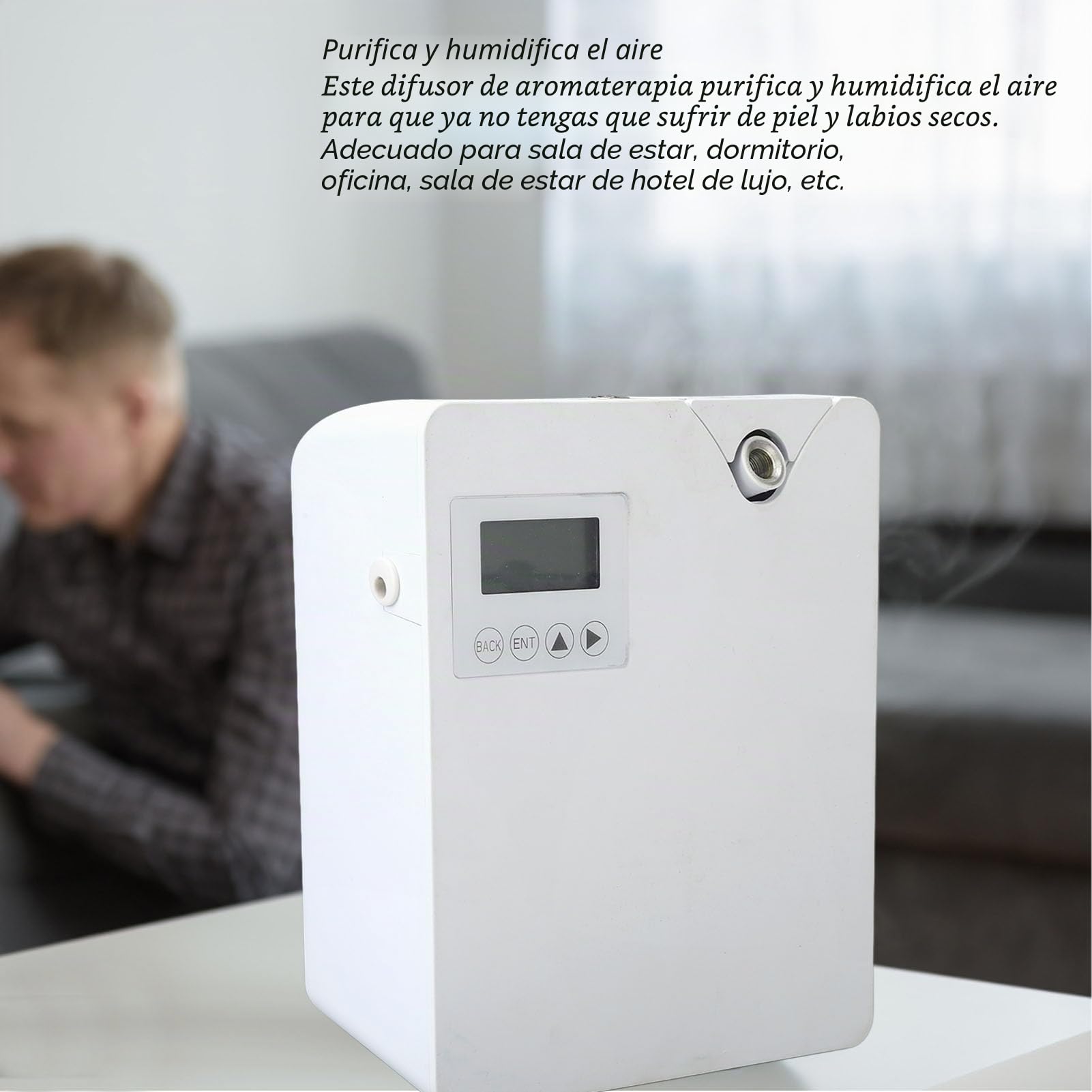 Bewinner Máquina de Aire de Aroma Inteligente con Tecnología de Nebulización, Difusor Profesional de Aceite Esencial sin Agua de 300 Ml, Difusor de Aroma de Nebulización sin Agua para el