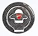 Ducati 848 1099 998 999 Real Carbon Fiber Fuel Tank Cap Filler Cover Pad